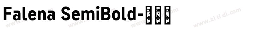 Falena SemiBold字体转换